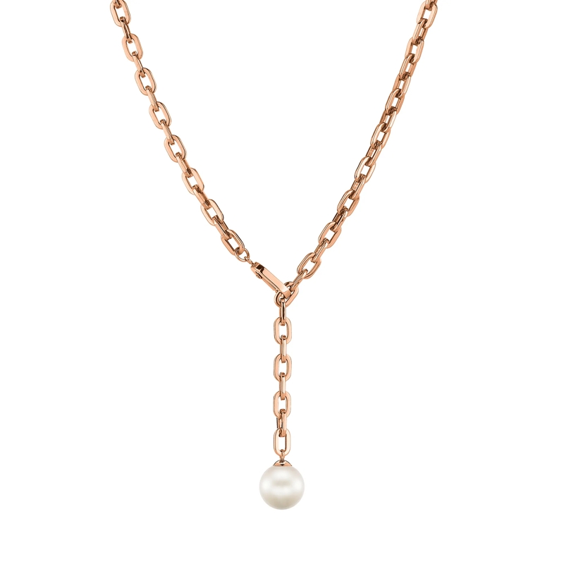 Liebeskind Berlin Mittellange Halskette Edelstahl Halskette rose