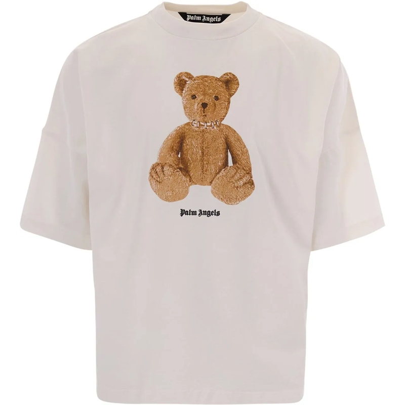 Palm Angels T-shirt T-Shirts And Polos Off White Brown weiß
