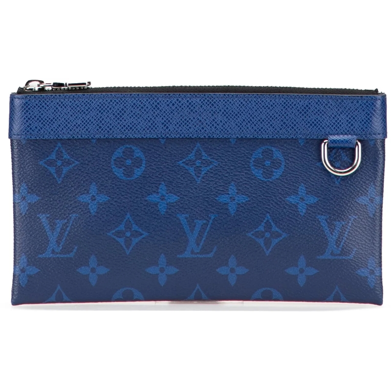 Louis Vuitton Clutch Monogram Taigarama Pochette Discovery PM blau