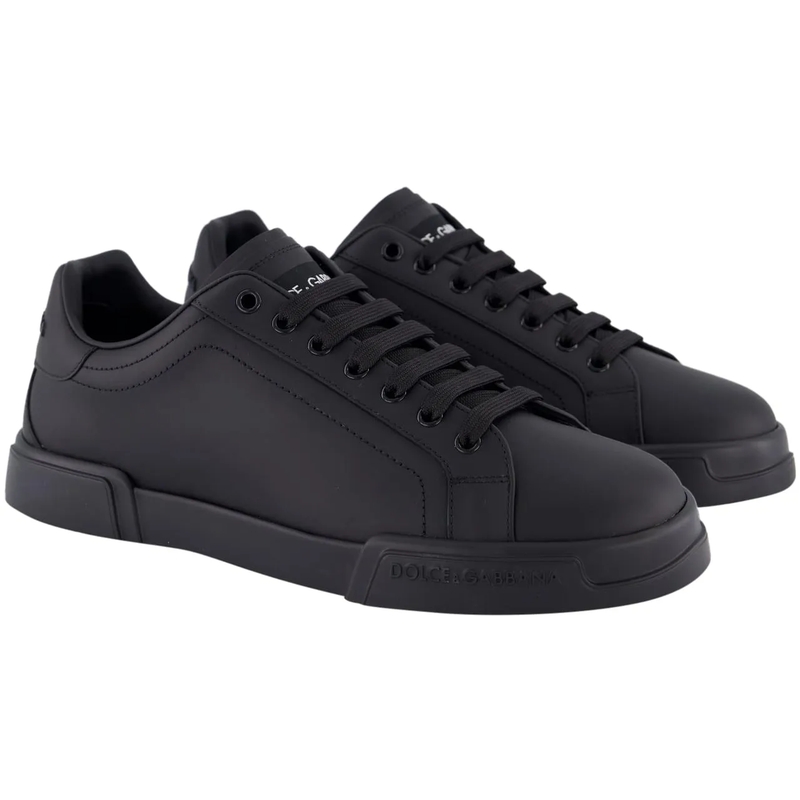 Dolce&Gabbana Low-Top-Sneaker 'Portofino Vintage' Sneakers – Black Black(Image 8)