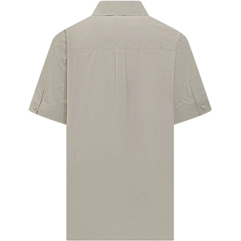 Y-3 Haut décontracté Camicia Ut a Maniche Corte con Tasche taupe(Image 2)