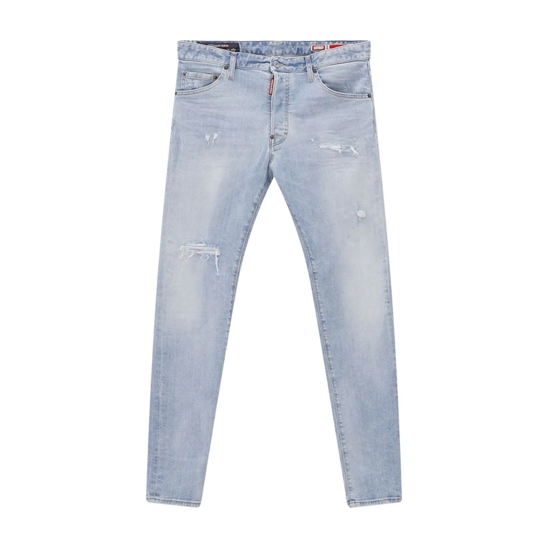 Dsquared2 Jeans Straight-Fit Jeans Teddy blau