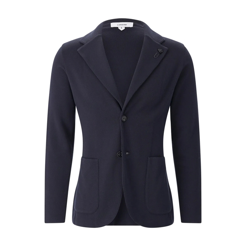 Lardini Anzugjacke Sakko aus Baumwolle blau