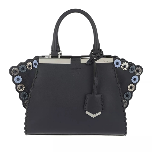 Fendi Mini 3Jours Tote Leather Night Blue Crossbody Bag