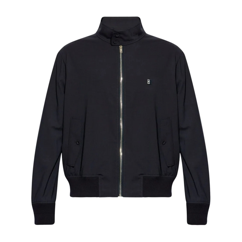 Givenchy Bomberjacke Navy Wool Blend Jacket Black