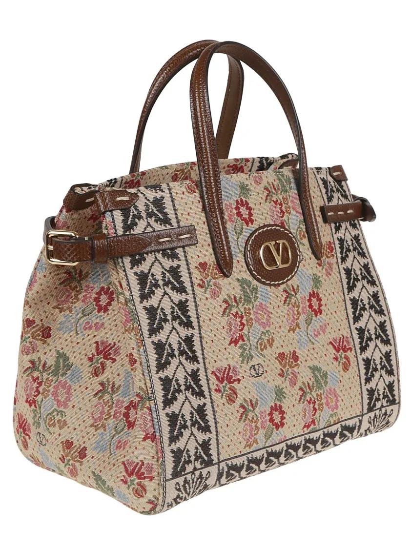 Valentino Garavani Shoppers & Totes Antibes Small Tote in bruin