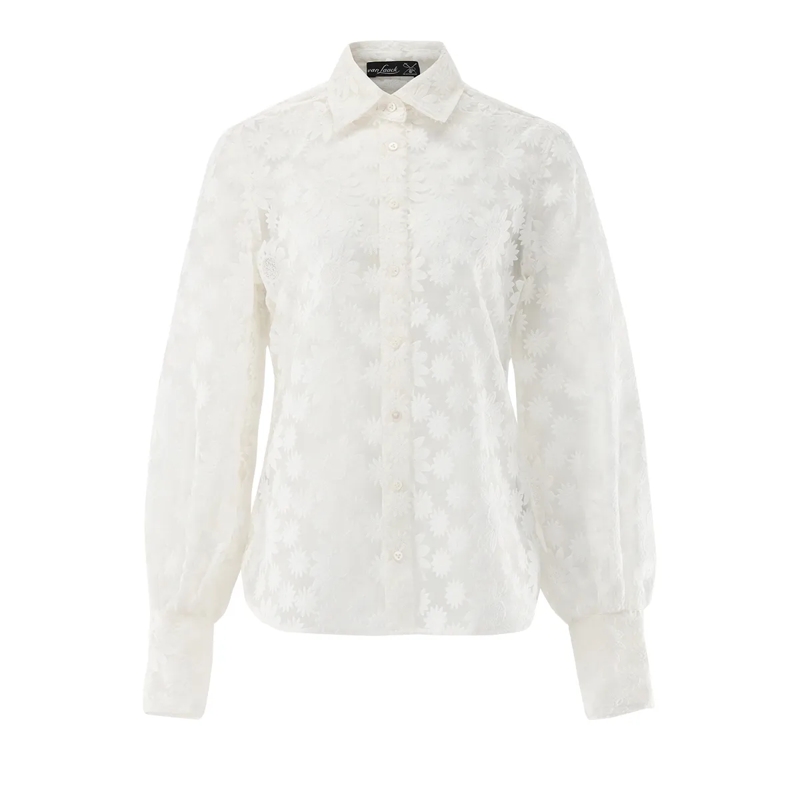 VAN LAACK Bluse Bluse Modern Fit Uni beige