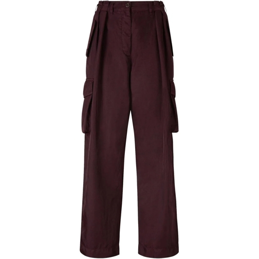 Dries Van Noten Broeken Flowy Cargo Trousers mehrfarbig