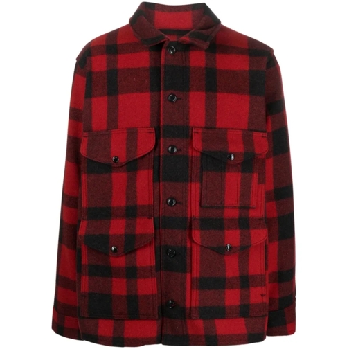 Filson Overgangsjas Black/Red Wool Jacket Red