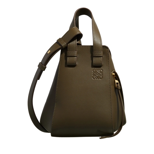 Loewe Compact Hammock bag in classic calfskin Dark Khaki Green Crossbody Bag