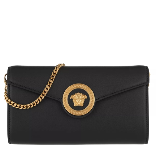 Versace Handbag Calf Leather Black/Gold Crossbody Bag