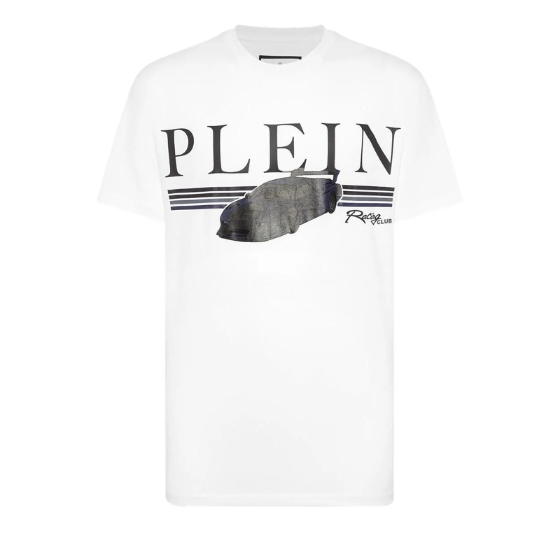 Philipp Plein T-Shirt T-Shirt Racing weiss