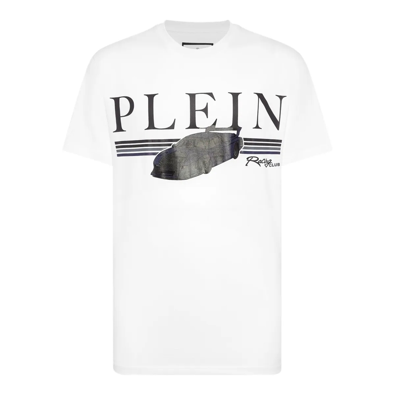Philipp Plein T-Shirt T-Shirt Racing weiss(Image 6)