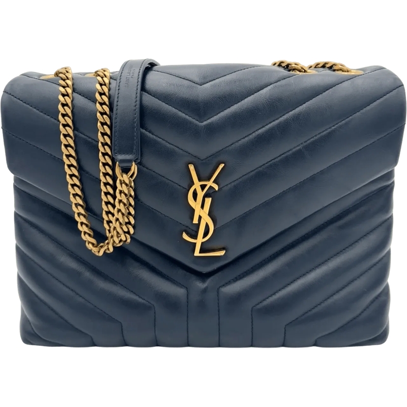 Saint Laurent Tote Saint Laurent Medium Lou Lou - Navy blau
