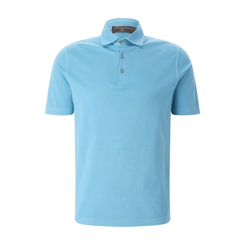 FILIPPO DE LAURENTIIS Poloshirt Poloshirt Jervin aus Baumwolle blau(Image 10)