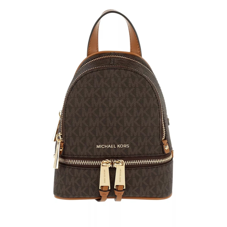 Michael Kors Michael Logo Rhea Zip Extra Small Messenger Backpack