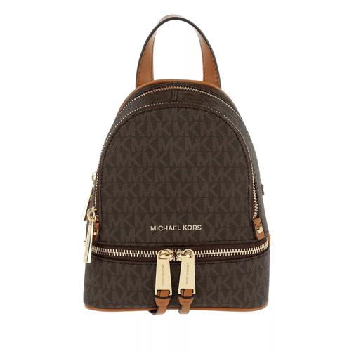 MICHAEL Michael Kors Extra Small Messenger Backpack Brown Ryggsäck