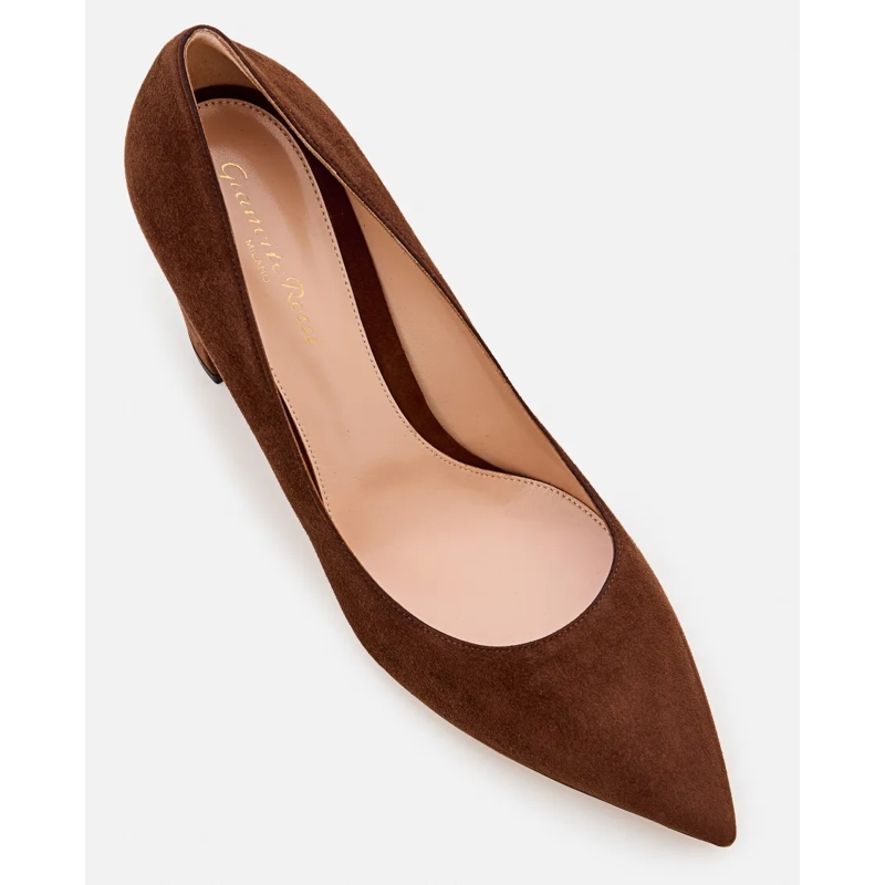 Gianvito Rossi Pumps 85Mm Suede Piper Pump Brown(Image 12)