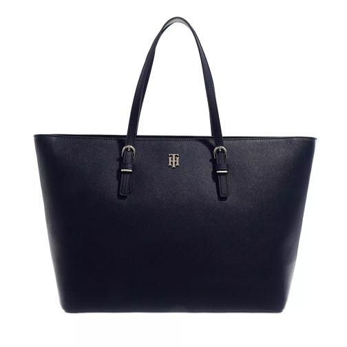 Tommy Hilfiger Th Timeless Med Tote Corp Navy Corporate Shoppingväska