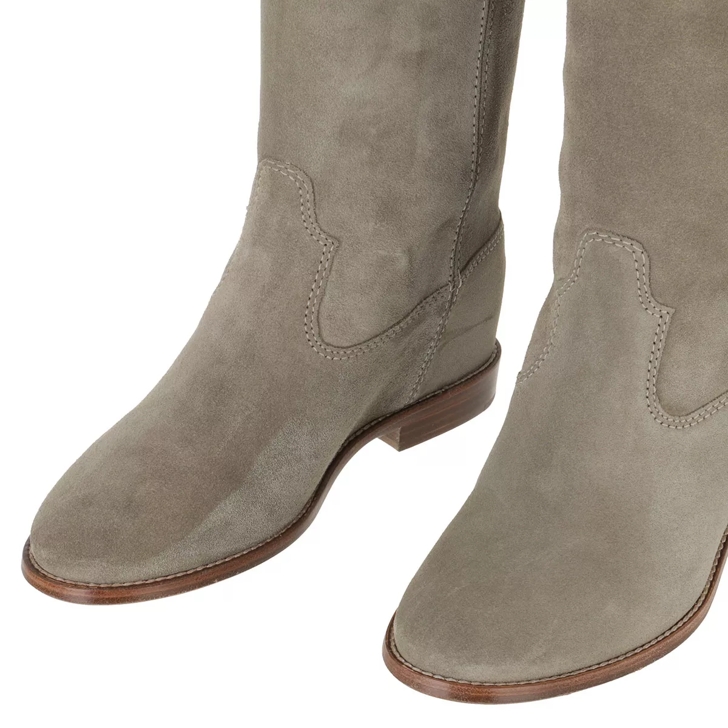 Taupe hot sale flat boots