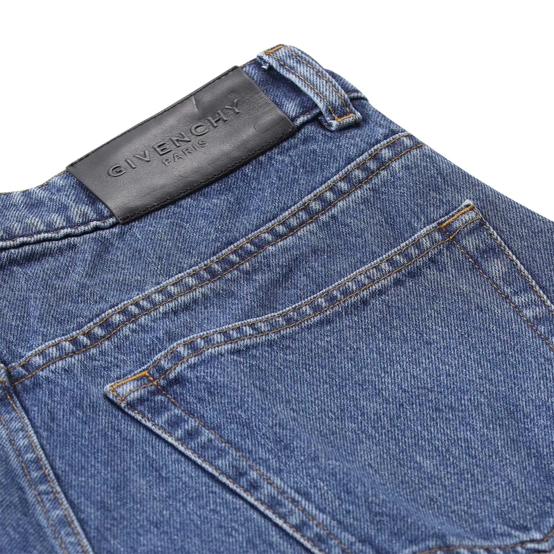 Givenchy Jeans Wide-Leg Jeans mit Fransen blau(Image 5)
