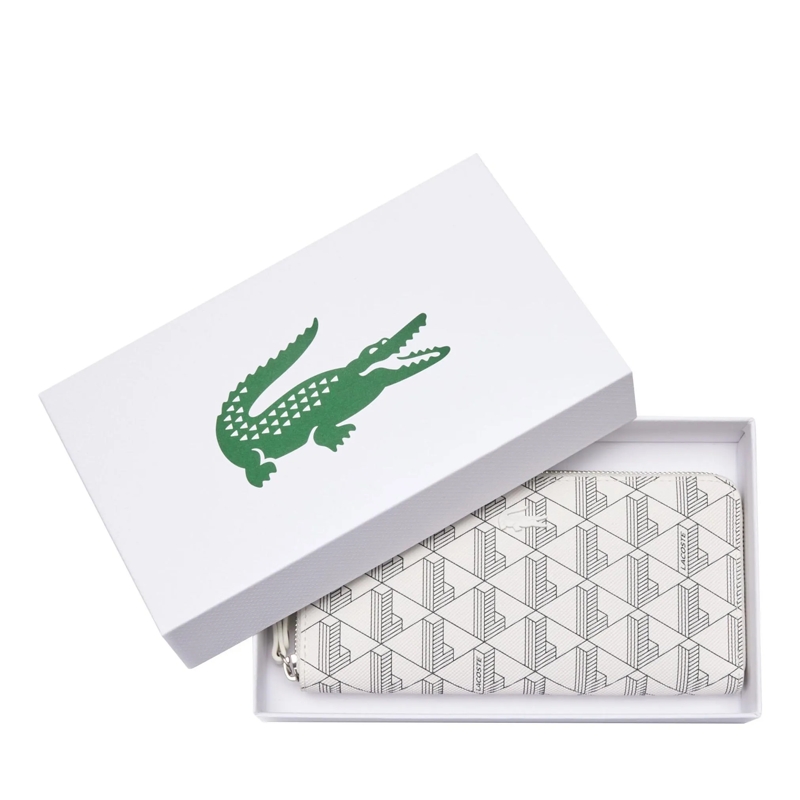 Lacoste Portemonnaie mit Zip-Around-Reißverschluss Lacoste LACOSTE Damen Geldbörse - Daily Lifestyle  weiss