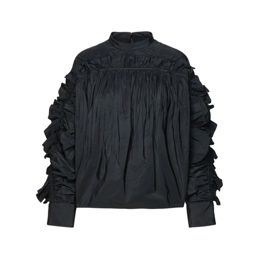 Jil Sander Blusen Black Polyester Blouse Black