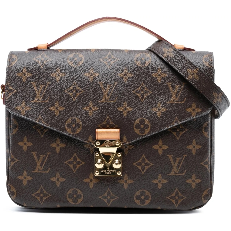 Louis Vuitton Schultertasche Monogram Pochette Metis braun