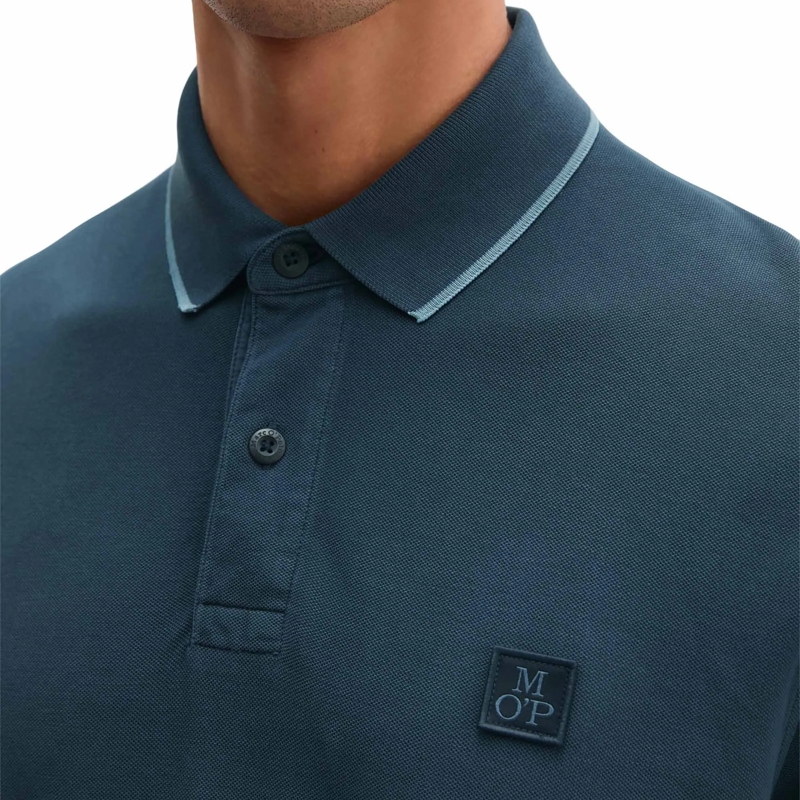 Marc O´Polo Poloshirt Poloshirt Shortsleeve 1er Pack nachtblau(Image 3)