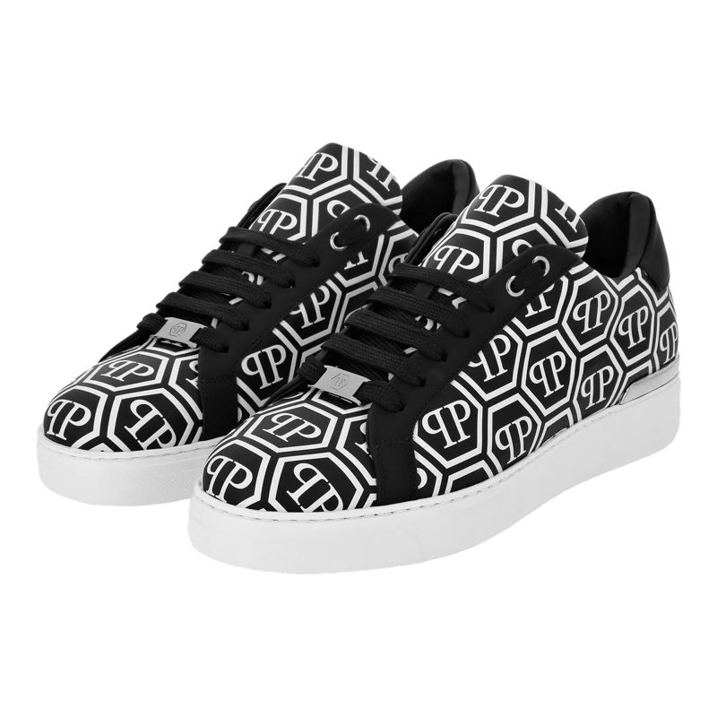 Philipp Plein Low-Top-Sneaker Lo-Top Sneakers Monogram schwarz