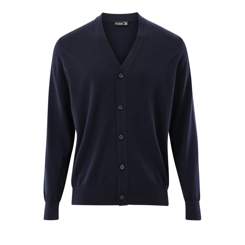 VAN LAACK Strickjacke Weste Uni dunkel-blau