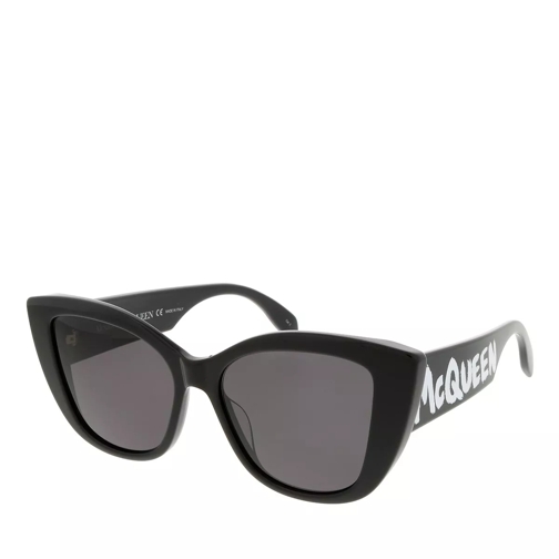 Alexander McQueen AM0347S-001 54 Woman Acetate Black-Grey Sunglasses