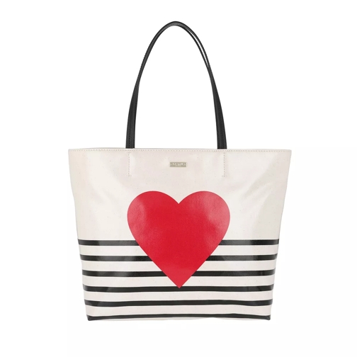 Kate Spade New York Yours Truly Heart Stripe Hallie Multi Sac à provisions