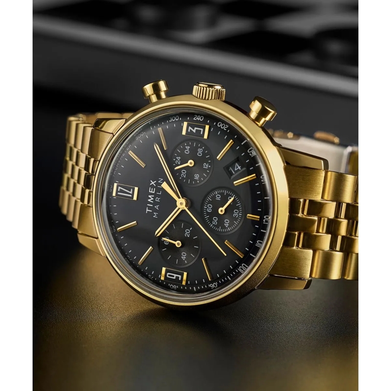 Timex Chronograph Quarz-Analoguhr Marlin® Quartz Chronograph gold(Image 2)