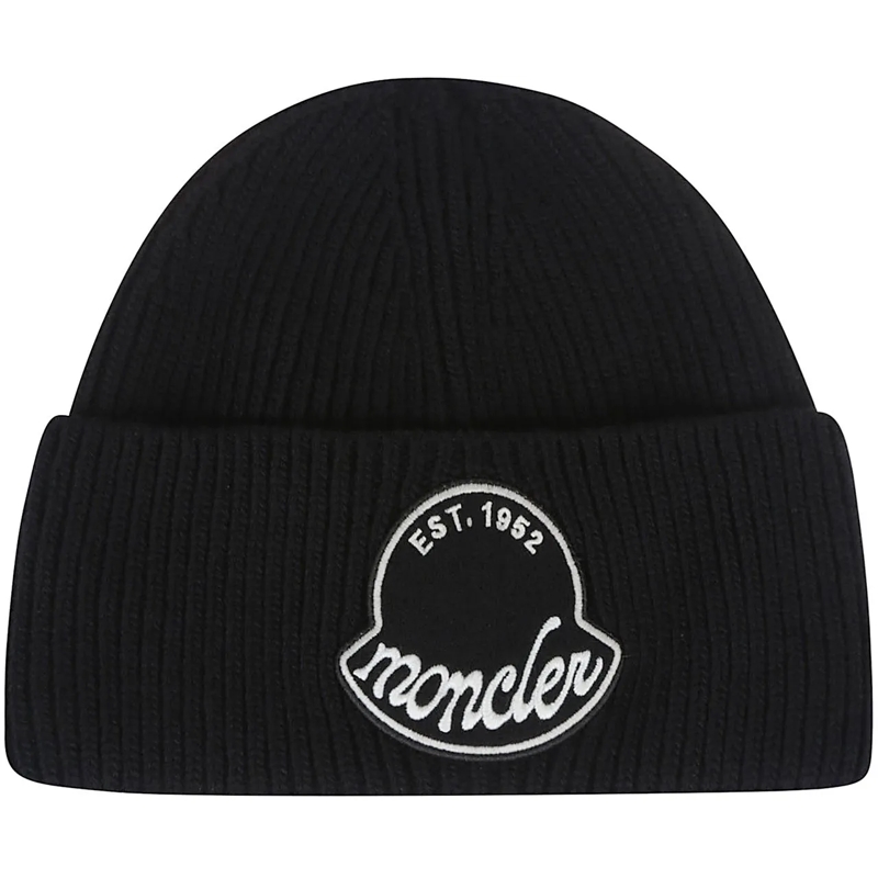 Moncler  Tricot Beanie Black schwarz