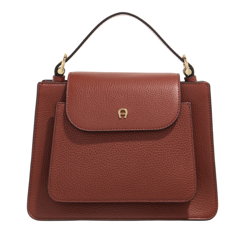AIGNER Satchel Delia Dark Cognac
