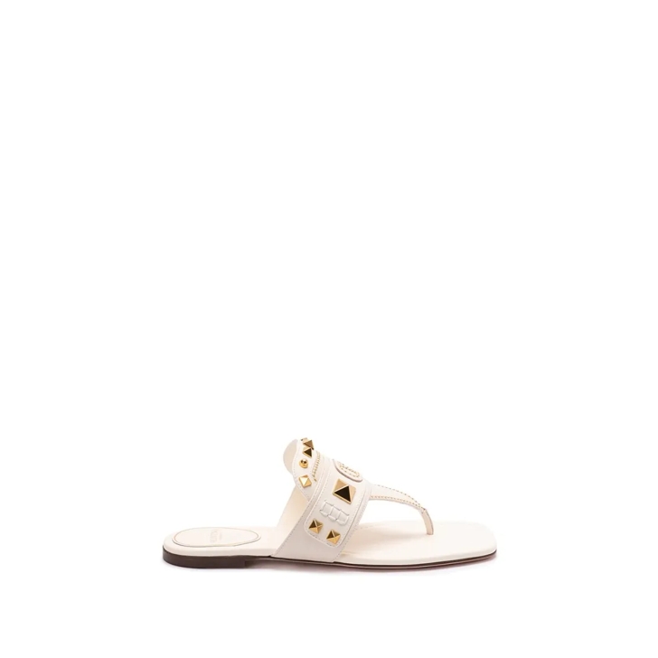 サンダル・ミュール Valentino Garavani Plaster Caster Flip Flops With Gold Plaster Caster Flip Flops VALENTINO GARAVANI 6W2S0LQ8 KIEKG8