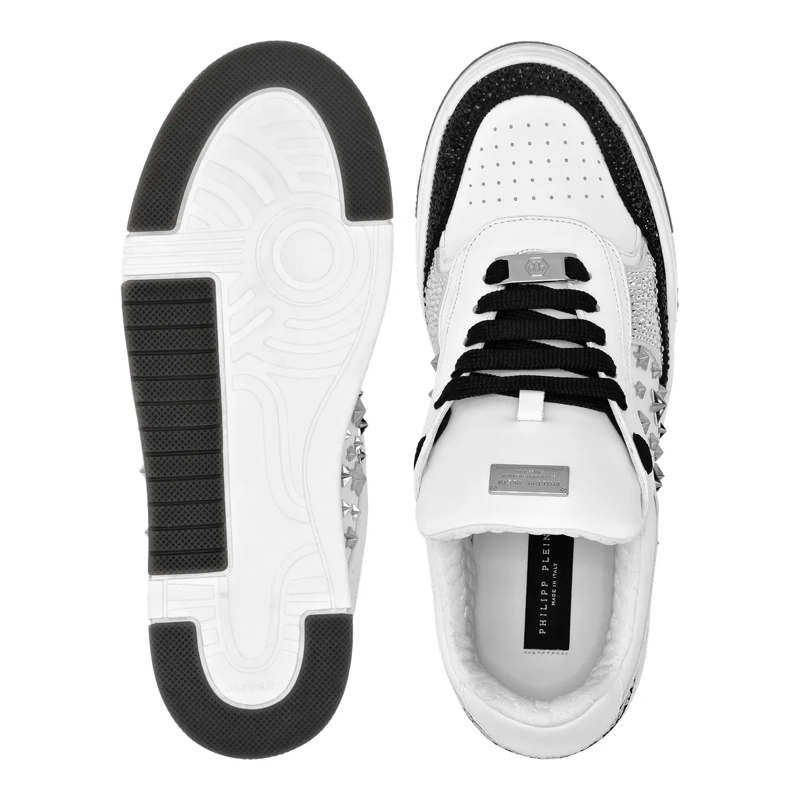 Philipp Plein Low-Top-Sneaker Lo-Top Turnschuhe Mit Nietenverzierungen schwarz(Image 4)