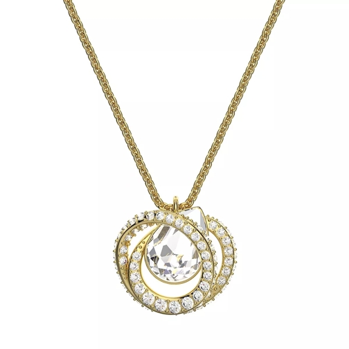 Swarovski Generation Necklace Gold-tone plated White Lange Halsketting