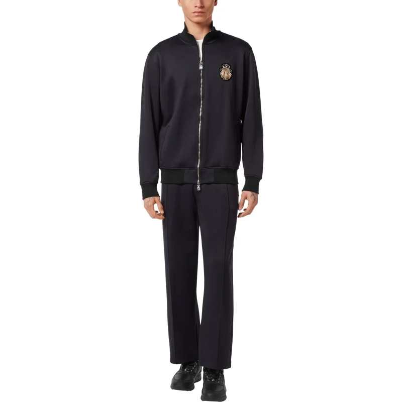 BILLIONAIRE Top Kapuzen-Sweatshirt Crest schwarz(Image 3)