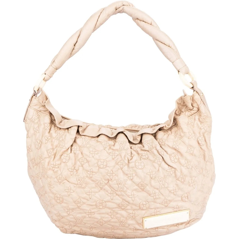 Louis Vuitton Schultertasche Louis Vuitton Leather Monogram Olymp Nimbus Hobo B mehrfarbig