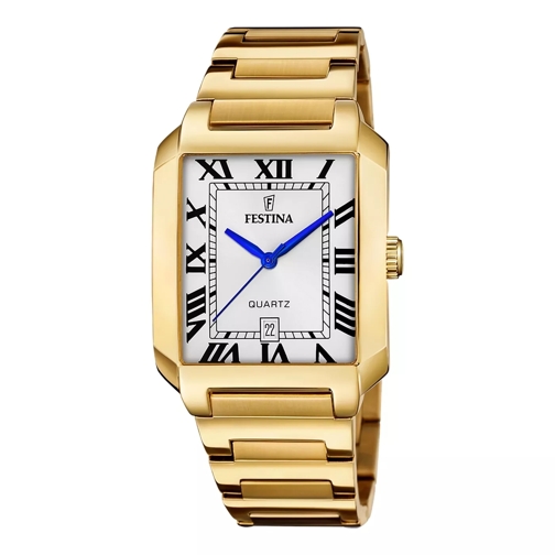 Festina Montre habillée Festina On The Square herren Uhr Gold F20678/1 Silber farbend