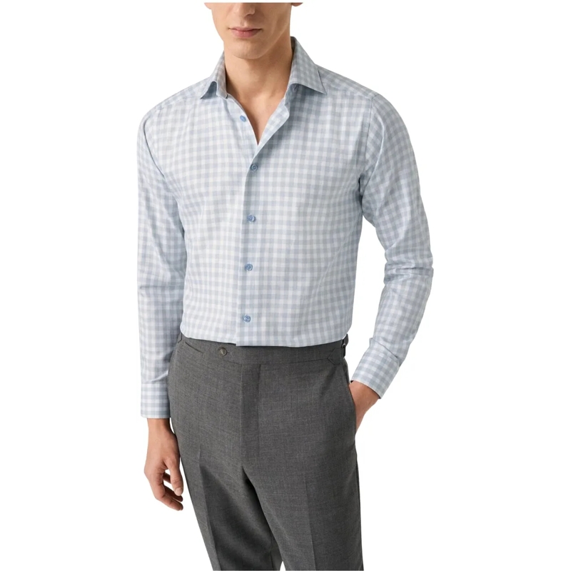 Eton  Eton  Lange Mouw Overhemden Blauw 100014022 blau(Image 2)