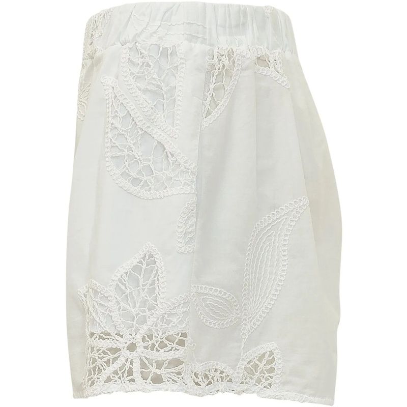SUNDEK Shorts Shorts con Ricamo Floreale weiß(Image 3)