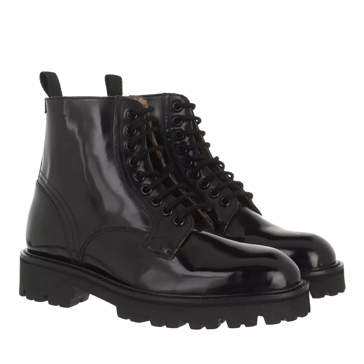 Leather lace up deals ankle boots