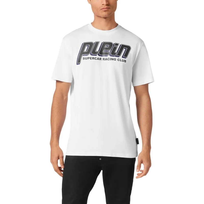 Philipp Plein T-Shirt T-Shirt Racing weiss(Image 3)