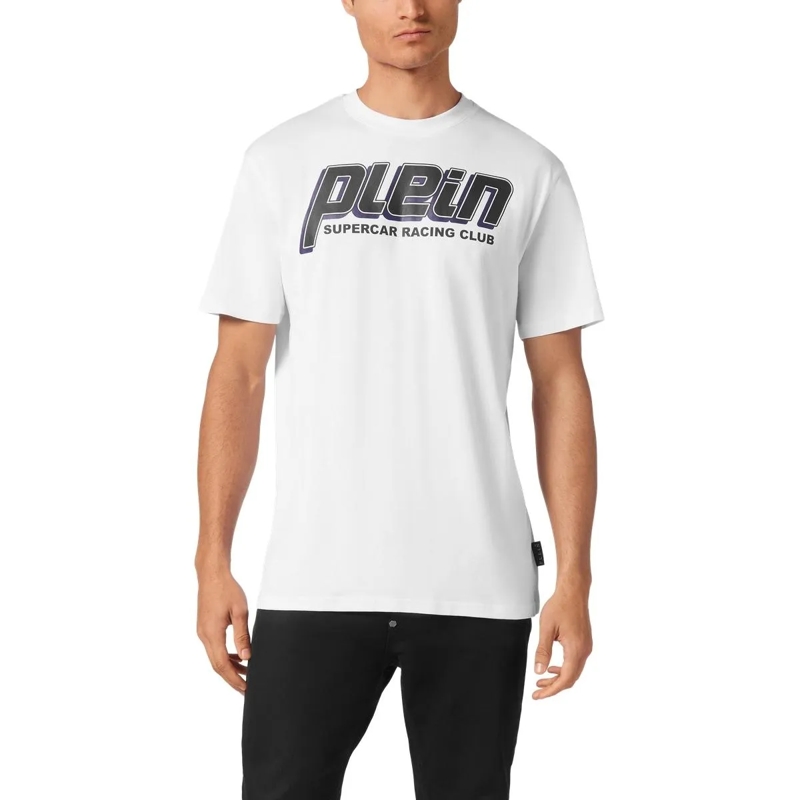 Philipp Plein T-Shirt T-Shirt Racing weiss(Image 4)