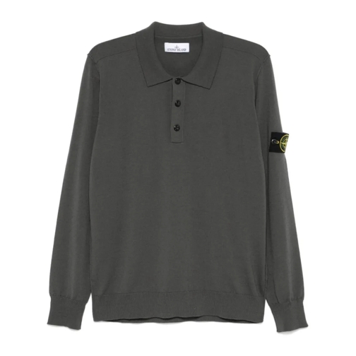 Stone Island Polo Compass-Badge Polo Top Grey