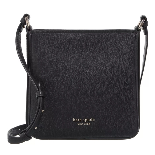 Kate Spade New York Hudson Pebbled Leather Black Messenger Bag