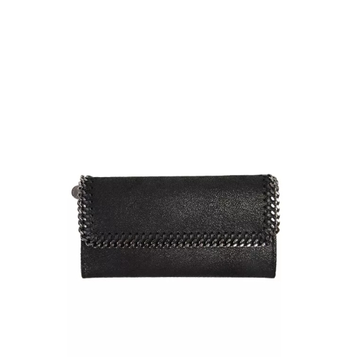 Stella McCartney Faux Leather Falabella Wallet Black Continental Portemonnee